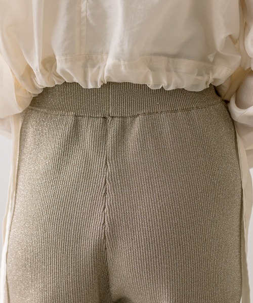 mystic（ミスティック）の「ラメニットパンツ（その他パンツ・レディース・ブラウン/ベージュ・FREE）」の7枚目の写真