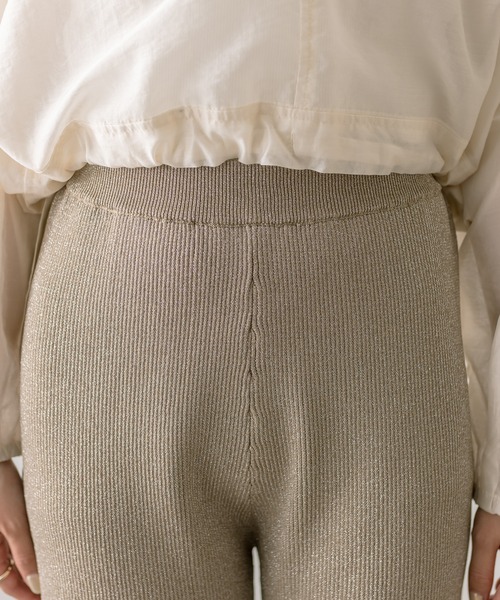 mystic（ミスティック）の「ラメニットパンツ（その他パンツ・レディース・ブラウン/ベージュ・FREE）」の8枚目の写真