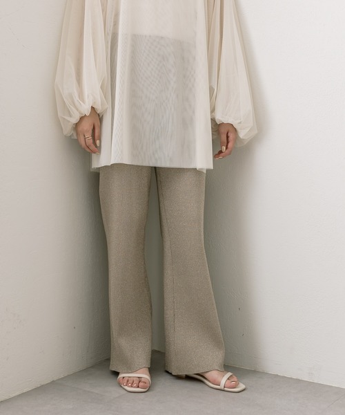 mystic（ミスティック）の「ラメニットパンツ（その他パンツ・レディース・ブラウン/ベージュ・FREE）」の10枚目の写真