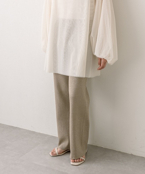 mystic（ミスティック）の「ラメニットパンツ（その他パンツ・レディース・ブラウン/ベージュ・FREE）」の11枚目の写真