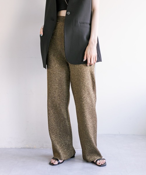 mystic（ミスティック）の「ラメニットパンツ（その他パンツ・レディース・ブラウン/ベージュ・FREE）」の18枚目の写真