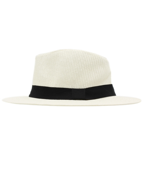 WEGO（ウィゴー）の「WEGO/ツバ広ペーパーハット（ハット・メンズ・ブラック/ホワイト/ベージュ・FREE）」の4枚目の写真