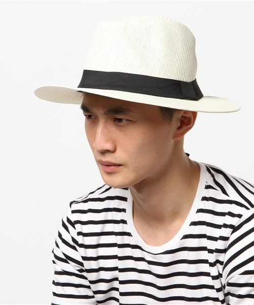 WEGO（ウィゴー）の「WEGO/ツバ広ペーパーハット（ハット・メンズ・ブラック/ホワイト/ベージュ・FREE）」の9枚目の写真