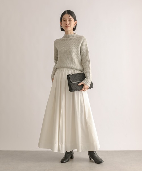 RIVE DROITE（リヴドロワ）の「静電気防止/ボリュームスカート（スカート・レディース・ブラウン/オフホワイト/ブラック・36/38）」の20枚目の写真