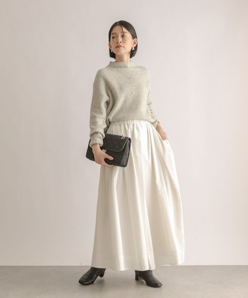 RIVE DROITE（リヴドロワ）の「静電気防止/ボリュームスカート（スカート・レディース・ブラウン/オフホワイト/ブラック・36/38）」の21枚目の写真