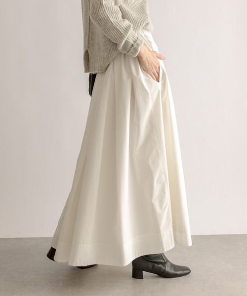 RIVE DROITE（リヴドロワ）の「静電気防止/ボリュームスカート（スカート・レディース・ブラウン/オフホワイト/ブラック・36/38）」の18枚目の写真