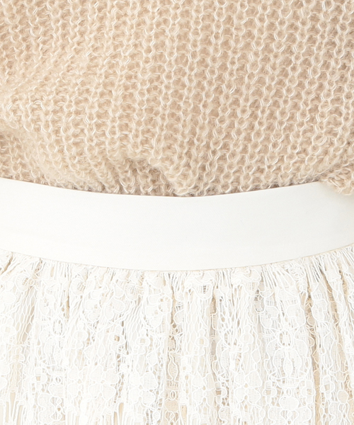 CAROLINA GLASER(カロリナ グレイサー)の「CAROLINA GLASER / レース スカート(スカート・レディース・ブラック/クリーム・ONE SIZE)」の13枚目の写真