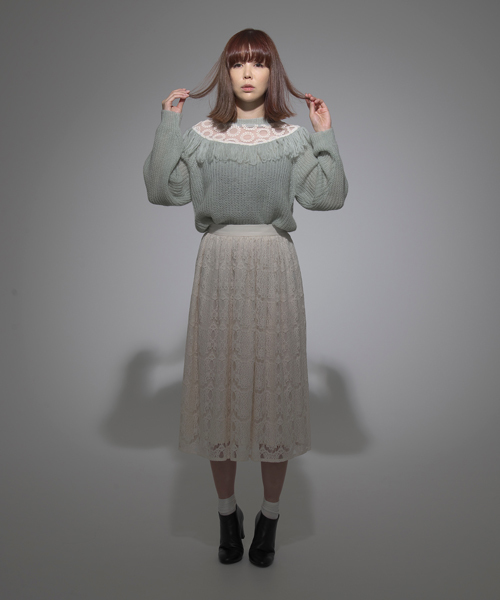 CAROLINA GLASER(カロリナ グレイサー)の「CAROLINA GLASER / レース スカート(スカート・レディース・ブラック/クリーム・ONE SIZE)」の17枚目の写真