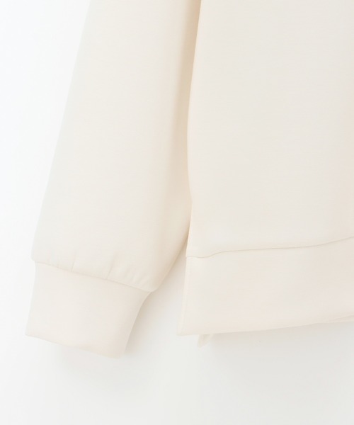 Honeys（ハニーズ）の「ハーフジップゆるトップススウェット（スウェット・レディース・アイボリー/グレイッシュベージュ/モカ/ブラック/オリーブ・L/S/LL/M）」の11枚目の写真