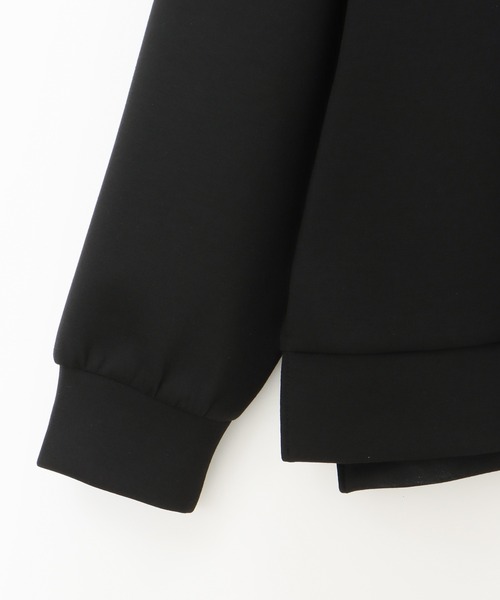 Honeys（ハニーズ）の「ハーフジップゆるトップススウェット（スウェット・レディース・アイボリー/グレイッシュベージュ/モカ/ブラック/オリーブ・L/S/LL/M）」の13枚目の写真