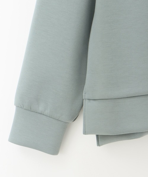 Honeys（ハニーズ）の「ハーフジップゆるトップススウェット（スウェット・レディース・アイボリー/グレイッシュベージュ/モカ/ブラック/オリーブ・L/S/LL/M）」の15枚目の写真