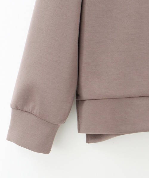 Honeys（ハニーズ）の「ハーフジップゆるトップススウェット（スウェット・レディース・アイボリー/グレイッシュベージュ/モカ/ブラック/オリーブ・L/S/LL/M）」の19枚目の写真