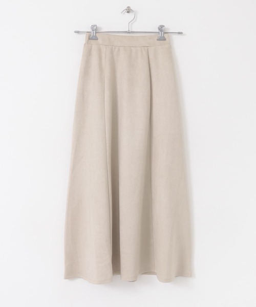 ITEMS URBANRESEARCH（アイテムズ アーバンリサーチ）の「『静電気防止』フェイクスエードタックフレアスカート（スカート・レディース・モカ/ライトベージュ/ライトブルー・FREE）」の12枚目の写真