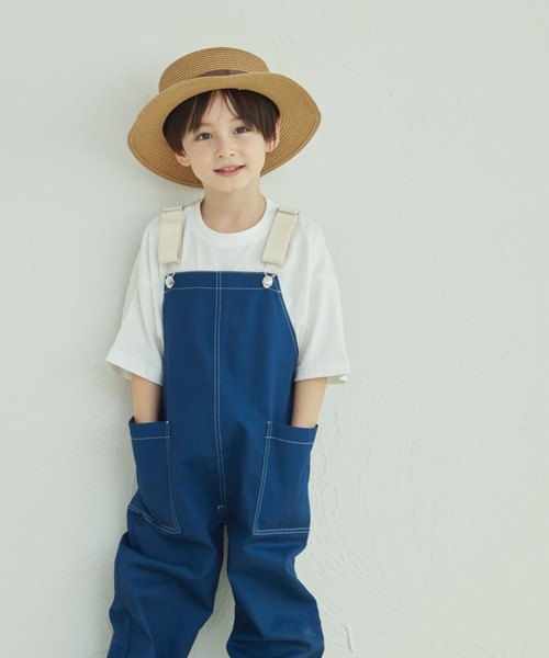 pairmanon(ペアマノン)の「【リンクコーデ】ツイルサロペット(サロペット/オーバーオール・キッズ・ブルー系その他/レッド系その他/ベージュ系その他/ホワイト系その他/グレー系その他/ブラック系その他・120/110/90/130/100/140/150)」の5枚目の写真