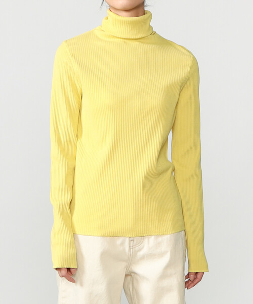 THE SHINZONE(ザ シンゾーン)の「THE SHINZONE | HIGH NECK RIB WOMEN(Tシャツ/カットソー・レディース・イエロー/ブラック/ホワイト・F)」の9枚目の写真