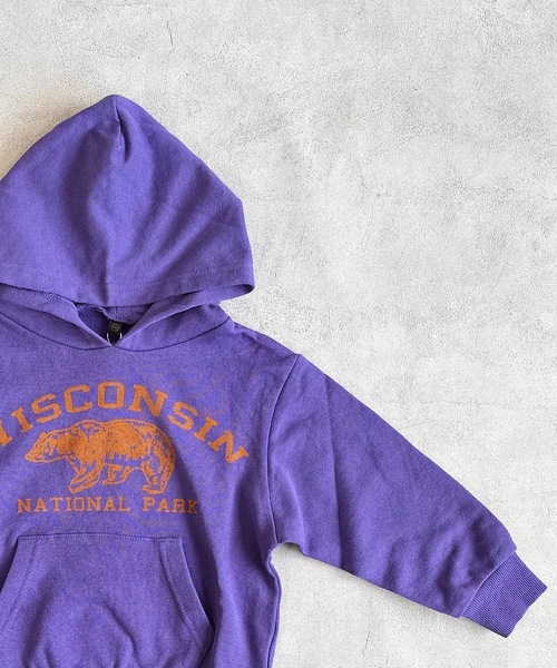 Life Support Products（ライフサポートプロダクツ）の「裏毛プリントパーカー（80～150cm）（パーカー・キッズ・オレンジ/ネイビー/パープル/ダークブルー・95/130/110/100/90/80/120/140/150）」の14枚目の写真