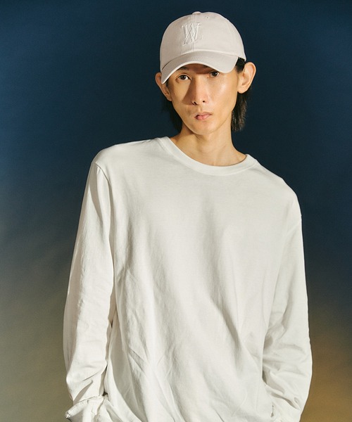 キャップ WOOALONG Signature Logo ball cap GREYISH LIME SD5AAC102GL WOOALONG（ウアロン）の「◇【WOOALONG / ウアロン】Signature