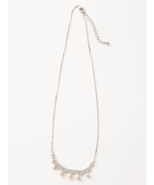 AIMER（エメ）の「ビジュー×パールネックレス（ネックレス・レディース・シルバー/ゴールド・FREE）」の3枚目の写真