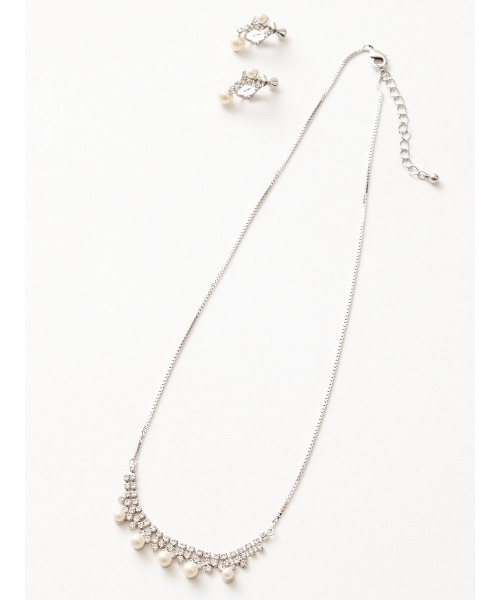 AIMER（エメ）の「ビジュー×パールネックレス（ネックレス・レディース・シルバー/ゴールド・FREE）」の6枚目の写真