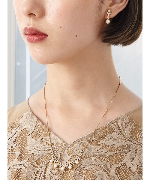 AIMER（エメ）の「ビジュー×パールネックレス（ネックレス・レディース・シルバー/ゴールド・FREE）」の12枚目の写真