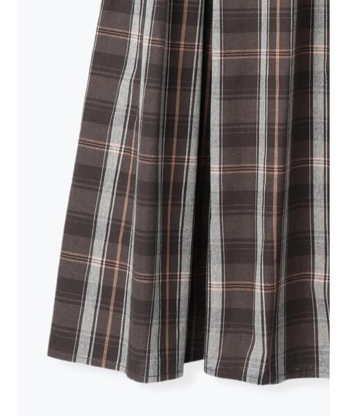 Samansa Mos2（サマンサ モスモス）の「柄アソート切替ギャザースカート（スカート・レディース・グレー/ピンク/ネイビー/キャメル/ベージュ・F）」の10枚目の写真