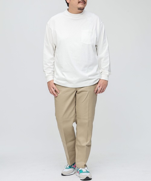 B&T CLUB(ビーティークラブ)の「+STRONG ポケット付き ロンT オールマイTシャツ B&T CLUB (ビーアンドティークラブ)(Tシャツ/カットソー・メンズ・ブルー/ワイン/ダークグレー/オレンジ/ベージュ/ホワイト/ブラック/グレー/パープル/ダークブラウン/ネイビー/カーキ・X3(6L~7L)/X2(4L~5L)/X1(3L~4L)/X4(8L~9L)/X5(9L~10L))」の13枚目の写真