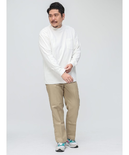 B&T CLUB(ビーティークラブ)の「+STRONG ポケット付き ロンT オールマイTシャツ B&T CLUB (ビーアンドティークラブ)(Tシャツ/カットソー・メンズ・ブルー/ワイン/ダークグレー/オレンジ/ベージュ/ホワイト/ブラック/グレー/パープル/ダークブラウン/ネイビー/カーキ・X3(6L~7L)/X2(4L~5L)/X1(3L~4L)/X4(8L~9L)/X5(9L~10L))」の14枚目の写真