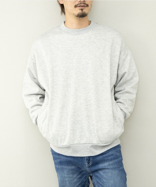 STYLEBLOCK(スタイルブロック)の「INSIDEボアBIGトレーナー(スウェット・メンズ・ブラック/ワイン/杢グレー/ベージュ・L/M)」の3枚目の写真