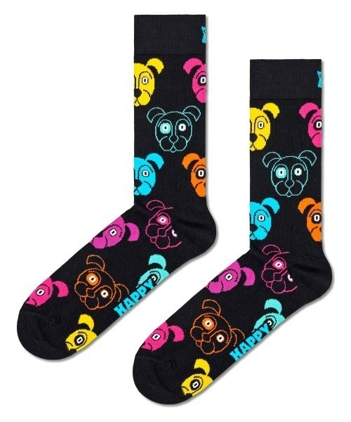 Happy Socks(ハッピーソックス)の「Happy Socks Dog クルーソックス 10201110(ソックス/靴下・レディース・ブラック・M/XL/L)」の5枚目の写真