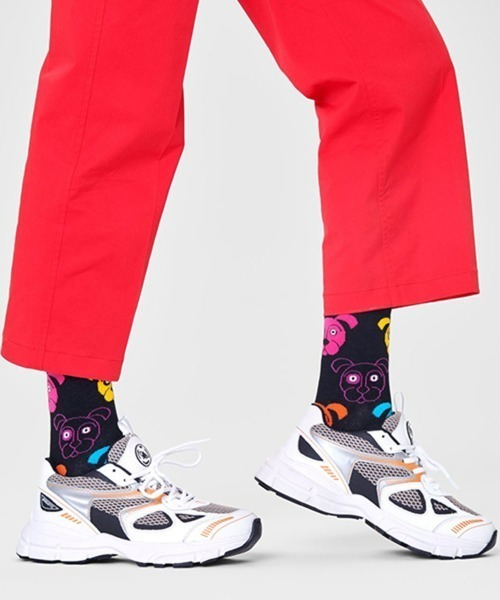 Happy Socks(ハッピーソックス)の「Happy Socks Dog クルーソックス 10201110(ソックス/靴下・レディース・ブラック・M/XL/L)」の4枚目の写真