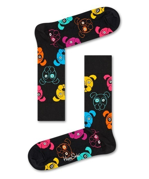 Happy Socks(ハッピーソックス)の「Happy Socks Dog クルーソックス 10201110(ソックス/靴下・レディース・ブラック・M/XL/L)」の6枚目の写真