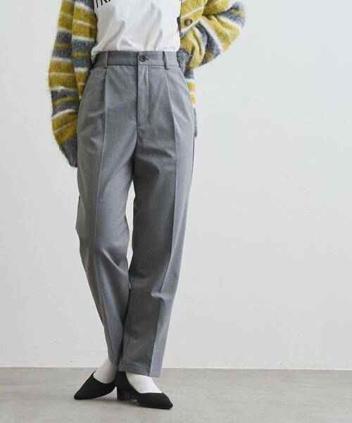 coen（コーエン）の「イージービューティーテーパードパンツ（WEB限定サイズ）（スラックス・レディース・ブラック/ベージュ/ダークグレー/モカ・S/L/M/XL）」の2枚目の写真