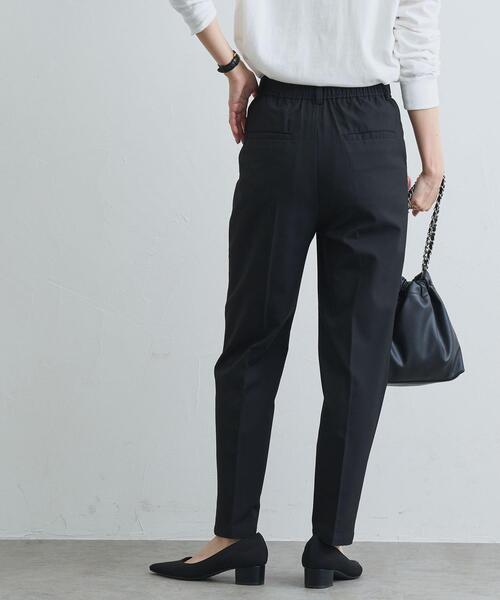 coen（コーエン）の「イージービューティーテーパードパンツ（WEB限定サイズ）（スラックス・レディース・ブラック/ベージュ/ダークグレー/モカ・S/L/M/XL）」の15枚目の写真