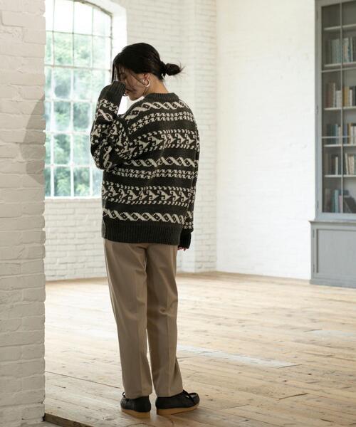 coen（コーエン）の「イージービューティーテーパードパンツ（WEB限定サイズ）（スラックス・レディース・ブラック/ベージュ/ダークグレー/モカ・S/L/M/XL）」の10枚目の写真