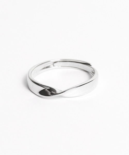 ARCHIVER(アーカイバ)の「【Bk】【sterling silver】 フリーサイズ ツイストリング(リング・レディース・シルバー・FREE)」の3枚目の写真