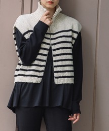 Munich | コットンスラブヤーンフルジップジレ(ベスト)