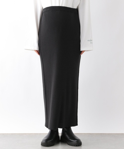 LEPSIM（レプシィム）の「【産前・産後対応】マタニティ／12ゲージ2WAYリブスカート　971642（マタニティウェア/グッズ・レディース・ブラック/ブラック系その他/ブラウン/アイボリー・FREE）」の19枚目の写真