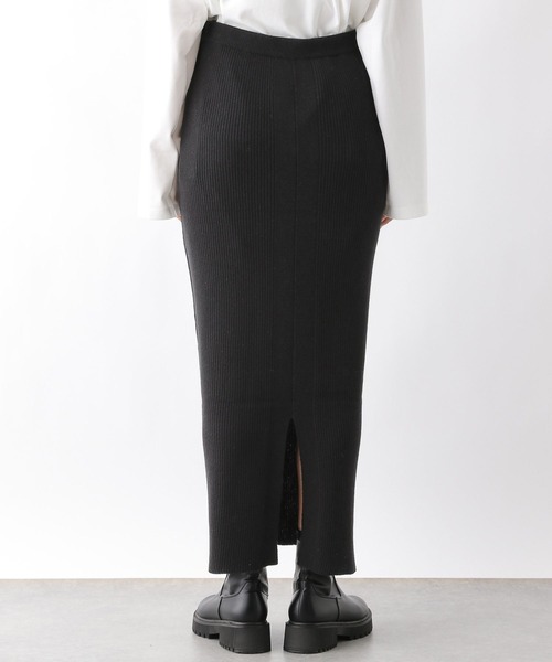 LEPSIM（レプシィム）の「【産前・産後対応】マタニティ／12ゲージ2WAYリブスカート　971642（マタニティウェア/グッズ・レディース・ブラック/ブラック系その他/ブラウン/アイボリー・FREE）」の21枚目の写真