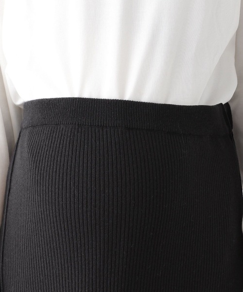 LEPSIM（レプシィム）の「【産前・産後対応】マタニティ／12ゲージ2WAYリブスカート　971642（マタニティウェア/グッズ・レディース・ブラック/ブラック系その他/ブラウン/アイボリー・FREE）」の22枚目の写真