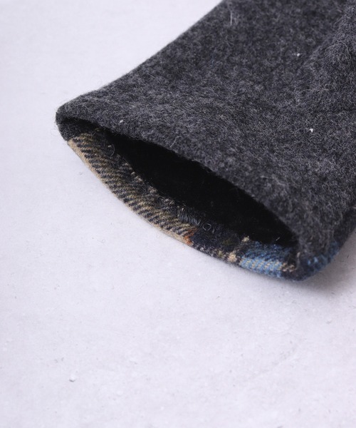 FUNALIVE（ファンアライブ）の「PAGE ONE チェック柄スマホ対応グローブ（手袋・レディース・ネイビー/ブラウン/グレー・FREE）」の8枚目の写真