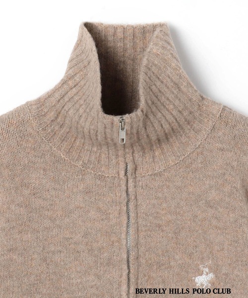 BEVERLY HILLS POLO CLUB(ビバリーヒルズポロクラブ)の「【BVERLY HILLS POLO CLUB】ハーフジップニットプルオーバー(ニット/セーター・レディース・ネイビー/ベージュ/オフホワイト/グレー・SMALL/MEDIUM)」の10枚目の写真
