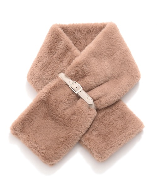 Arnold Palmer（アーノルドパーマー）の「フェイクファー ティペット（マフラー・レディース・ベージュ/ブラック/ブラウン・F）」の3枚目の写真