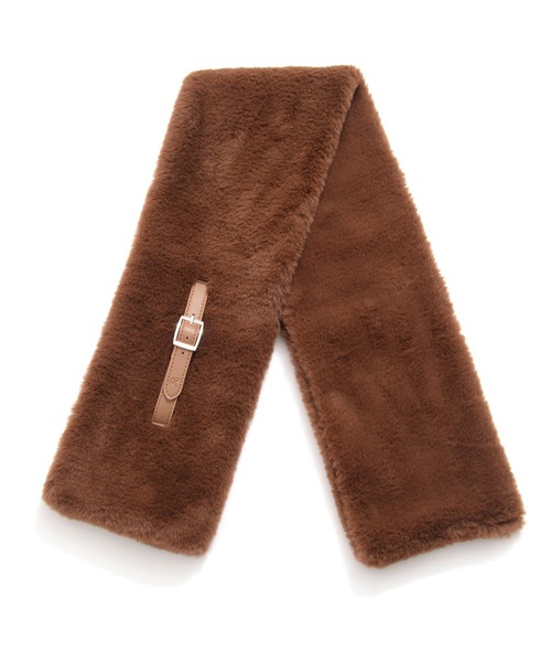 Arnold Palmer（アーノルドパーマー）の「フェイクファー ティペット（マフラー・レディース・ベージュ/ブラック/ブラウン・F）」の10枚目の写真