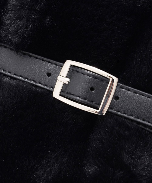 Arnold Palmer（アーノルドパーマー）の「フェイクファー ティペット（マフラー・レディース・ベージュ/ブラック/ブラウン・F）」の7枚目の写真