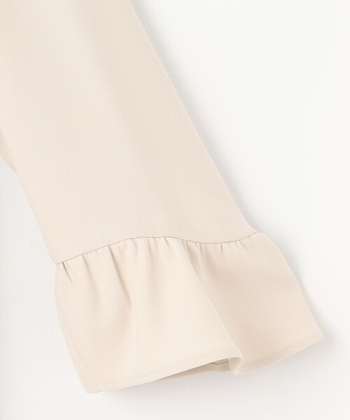 【セール】【KUMIKYOKU NAVY】コンフォータブルドレープフリル ワンピース（ワンピース）｜組曲（クミキョク）