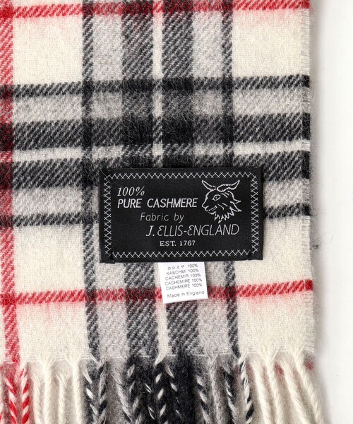 Joshua Ellis(ジョシュアエリス)の「【Joshua Ellis/ジョシュア・エリス】 CASHMERE CHECK MUFFLER 25(マフラー・メンズ・グリーン系その他/グレー系その他/ホワイト系その他/ベージュ系その他/ネイビー/ブルー系その他/ブラック系その他・FREE)」の9枚目の写真