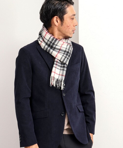 Joshua Ellis(ジョシュアエリス)の「【Joshua Ellis/ジョシュア・エリス】 CASHMERE CHECK MUFFLER 25(マフラー・メンズ・グリーン系その他/グレー系その他/ホワイト系その他/ベージュ系その他/ネイビー/ブルー系その他/ブラック系その他・FREE)」の12枚目の写真