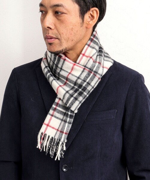 Joshua Ellis(ジョシュアエリス)の「【Joshua Ellis/ジョシュア・エリス】 CASHMERE CHECK MUFFLER 25(マフラー・メンズ・グリーン系その他/グレー系その他/ホワイト系その他/ベージュ系その他/ネイビー/ブルー系その他/ブラック系その他・FREE)」の13枚目の写真