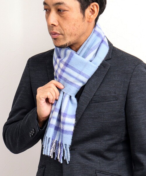 Joshua Ellis(ジョシュアエリス)の「【Joshua Ellis/ジョシュア・エリス】 CASHMERE CHECK MUFFLER 25(マフラー・メンズ・グリーン系その他/グレー系その他/ホワイト系その他/ベージュ系その他/ネイビー/ブルー系その他/ブラック系その他・FREE)」の19枚目の写真
