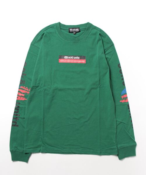 ecko unltd.（エコーアンリミテッド）の「23AW秋冬新作【ecko unltd.】エコーアンリミテッド　長袖　ロングスリーブTシャツ　Unisex　綿100%　ECM33401（Tシャツ/カットソー・メンズ・ブラック/ホワイト/ダークグリーン・LL/M/L）」の3枚目の写真